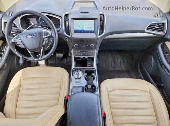 2FMPK4J94LBB51760 2020 FORD EDGE Blue Widok deski rozdzielczej