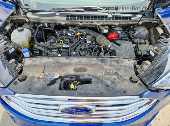 2FMPK4J94LBB51760 2020 FORD EDGE Blue Widok komory silnika