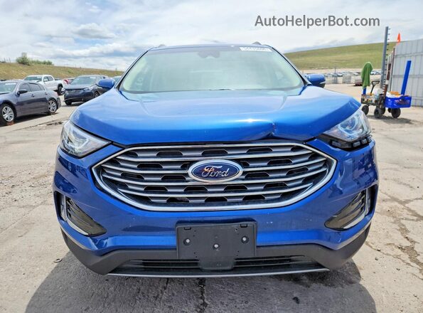 2FMPK4J94LBB51760 2020 FORD EDGE Blue Widok z przodu