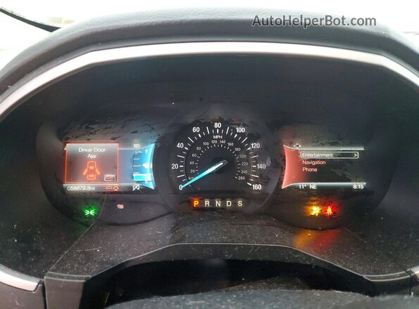 2FMPK4J94LBB58885 2020 FORD EDGE Черный Вид щитка приборов