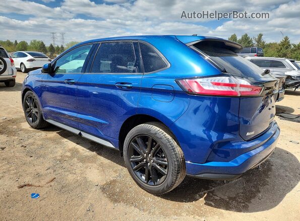 2FMPK4J94NBA67618 2022 FORD EDGE Blue Trasero izquierdo
