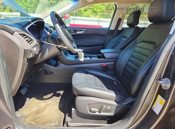 2FMPK4J95KBB38384 2019 FORD EDGE Gray Widok wnętrza z przodu
