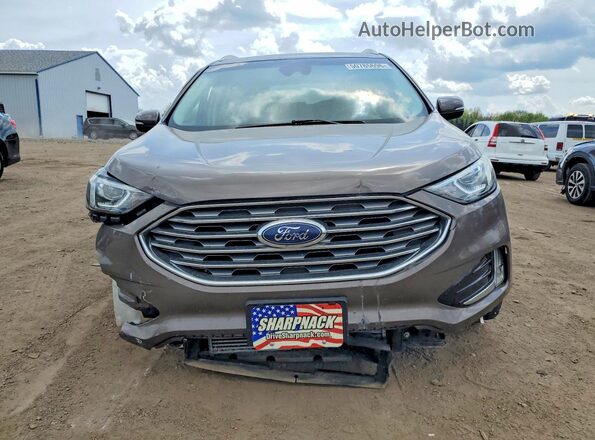 2FMPK4J95KBB79663 2019 FORD EDGE Tan Vista frontal