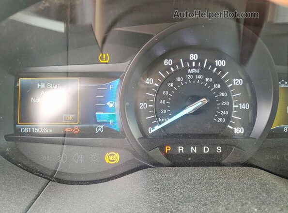 2FMPK4J95LBA61551 2020 FORD EDGE Red ხელსაწყოთა პანელის ხედი