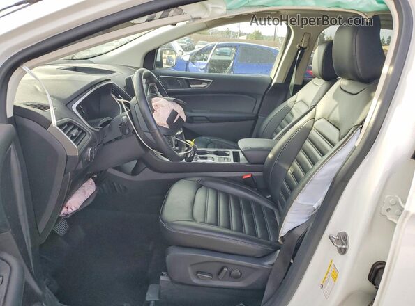 2FMPK4J95MBA00802 2021 FORD EDGE White Vista interior delantera