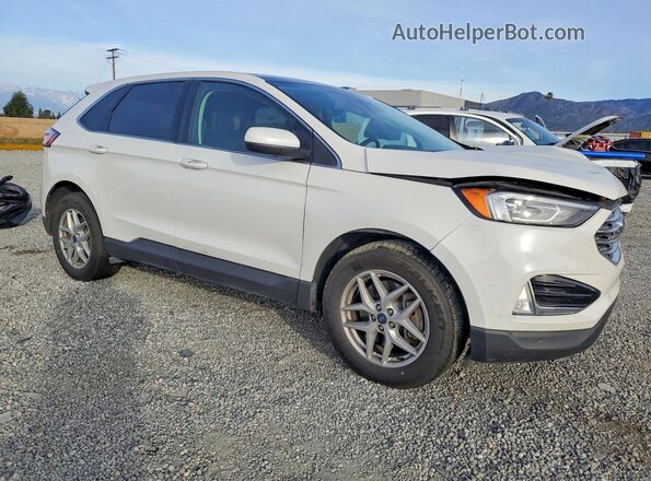2FMPK4J95MBA00802 2021 FORD EDGE White Delantero derecho