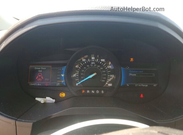 2FMPK4J95RBA59744 2024 FORD EDGE White Instrument cluster view