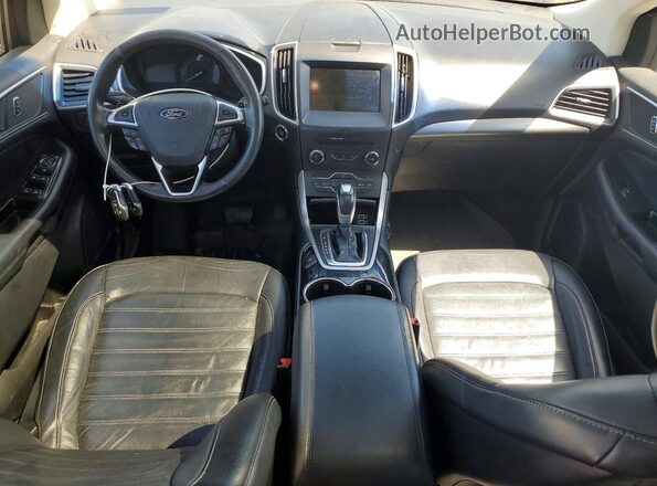 2FMPK4J96GBC10684 2016 FORD EDGE Белый Вид панели приборов