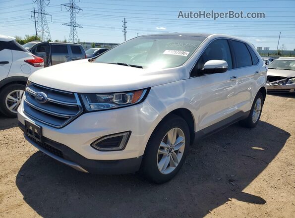 2FMPK4J96GBC10684 2016 FORD EDGE Белый Передняя левая четверть