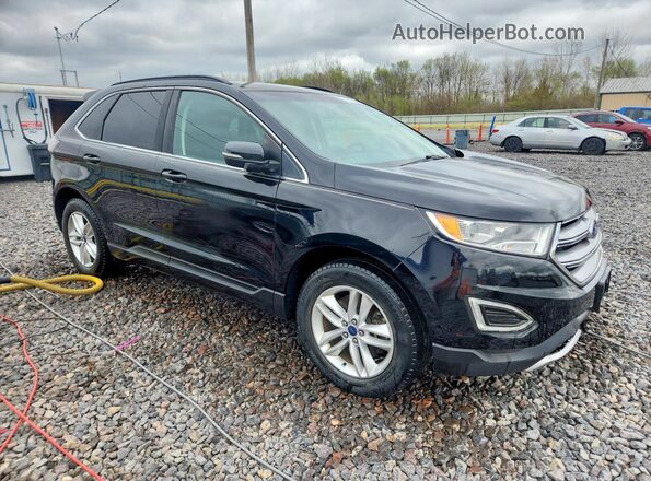 2FMPK4J96HBB20002 2017 FORD EDGE Black Передня права чверть