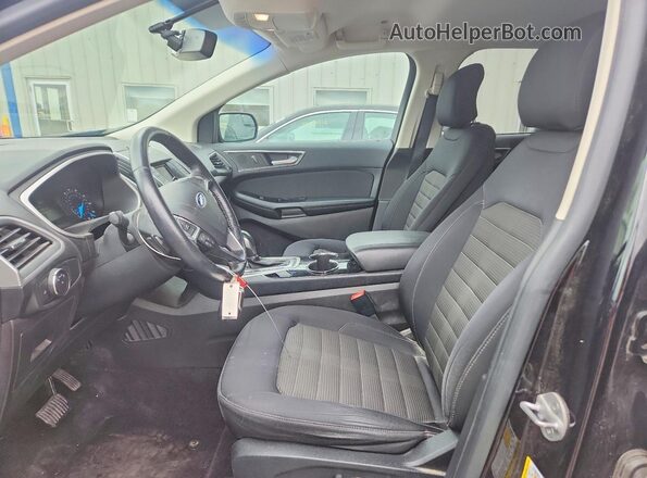2FMPK4J96HBB20002 2017 FORD EDGE Black Вид салону спереду