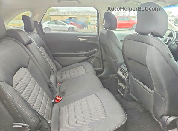 2FMPK4J96HBB20002 2017 FORD EDGE Black Вид задньої частини салону