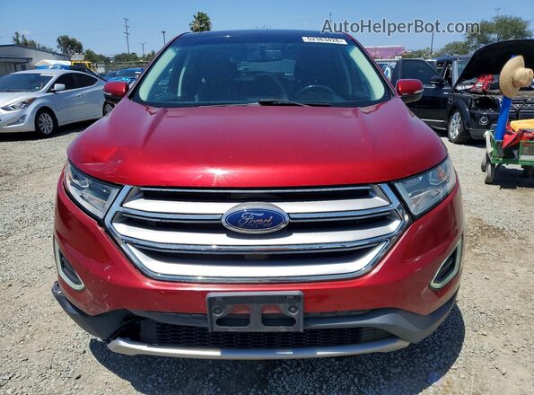 2FMPK4J96HBC68926 2017 FORD EDGE Бордовый Вид спереди