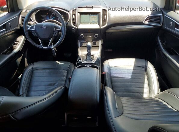 2FMPK4J96HBC68926 2017 FORD EDGE Бордовый Вид панели приборов