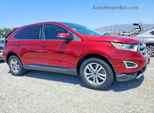 2FMPK4J96HBC68926 2017 FORD EDGE Бордовый Передняя правая четверть