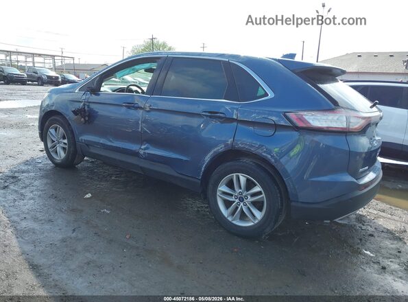2FMPK4J96JBB50669 2018 FORD EDGE Синий Задняя левая четверть