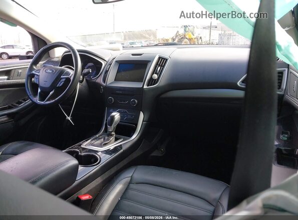 2FMPK4J96JBB50669 2018 FORD EDGE Синий Вид салона спереди