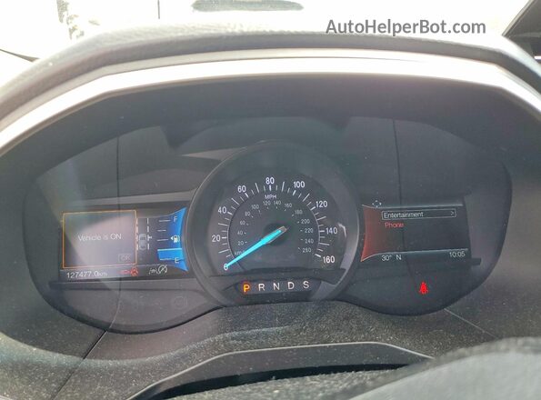 2FMPK4J96KBB15163 2019 FORD EDGE Белый Вид щитка приборов