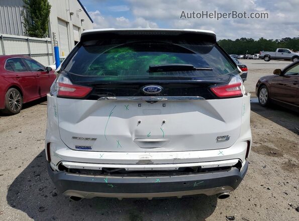 2FMPK4J96KBB15163 2019 FORD EDGE Белый Вид сзади