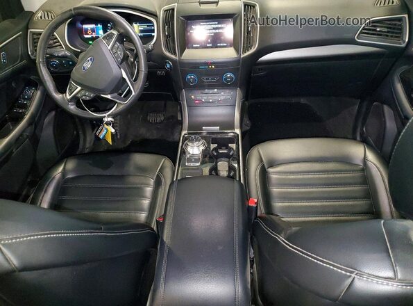 2FMPK4J96KBB49362 2019 FORD EDGE Черный Вид панели приборов