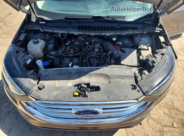 2FMPK4J96KBC18518 2019 FORD EDGE Желто-коричневый Вид подкапотного пространства