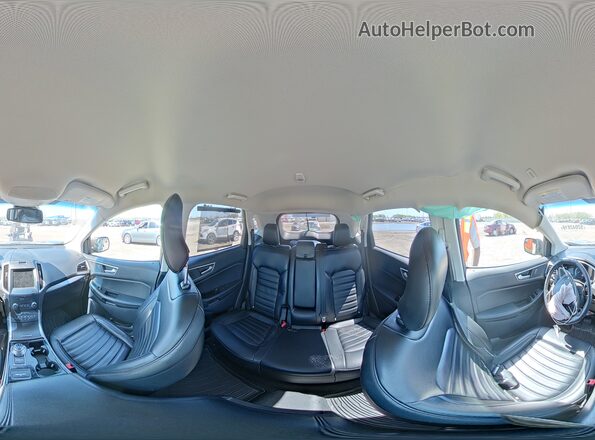 2FMPK4J96KBC18518 2019 FORD EDGE Желто-коричневый Панорамный вид салона 360°