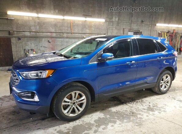 2FMPK4J96LBA07062 2020 FORD EDGE Blue წინა მარცხენა ხედი სამი მეოთხედიდან