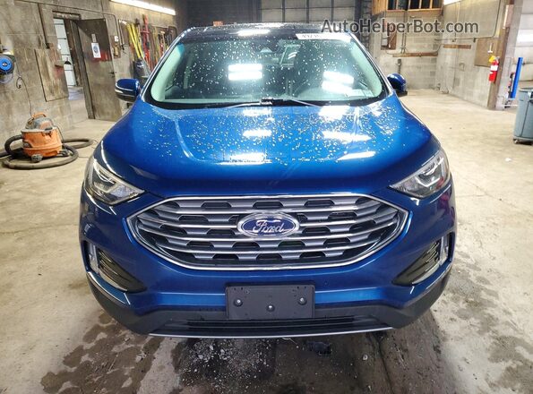 2FMPK4J96LBA07062 2020 FORD EDGE Blue წინა ხედი
