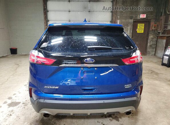 2FMPK4J96LBA07062 2020 FORD EDGE Blue უკანა ხედი