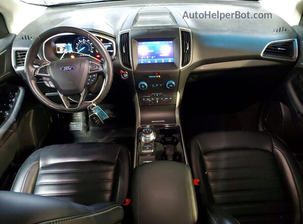 2FMPK4J96LBA07062 2020 FORD EDGE Blue წინა პანელის ხედი