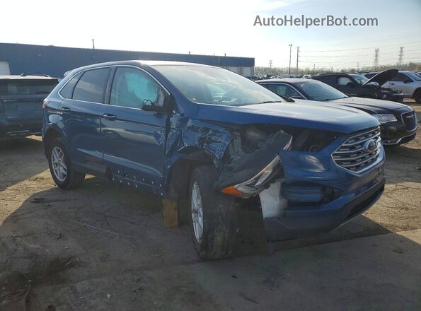 2FMPK4J96MBA39656 2021 FORD EDGE Blue Առջևի աջ