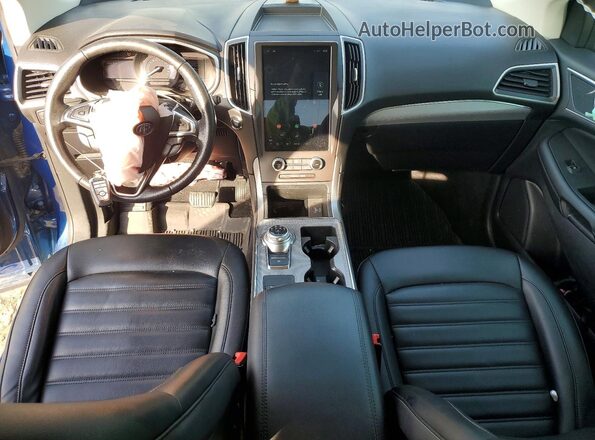 2FMPK4J96MBA39656 2021 FORD EDGE Blue Առջևի վահանակի տեսք