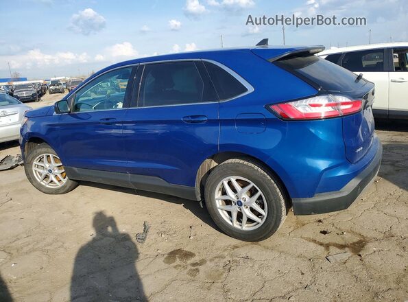 2FMPK4J96MBA39656 2021 FORD EDGE Blue Հետևի ձախ