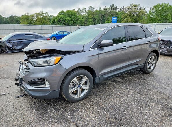 2FMPK4J96NBA06240 2022 FORD EDGE Серый Передняя левая четверть
