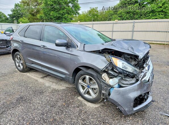 2FMPK4J96NBA06240 2022 FORD EDGE Серый Передняя правая четверть