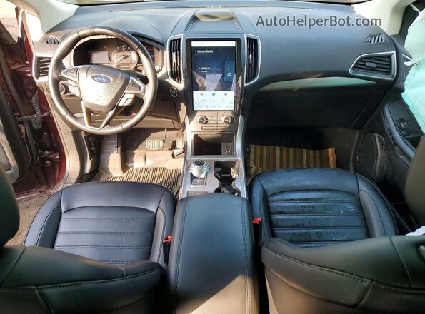 2FMPK4J96RBB03525 2024 FORD EDGE Burgundy წინა პანელის ხედი