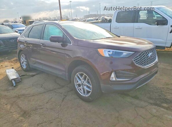 2FMPK4J96RBB03525 2024 FORD EDGE Burgundy წინა მარჯვენა