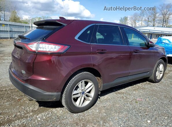 2FMPK4J97JBB53614 2018 FORD EDGE Темно-бордовый Задняя правая четверть