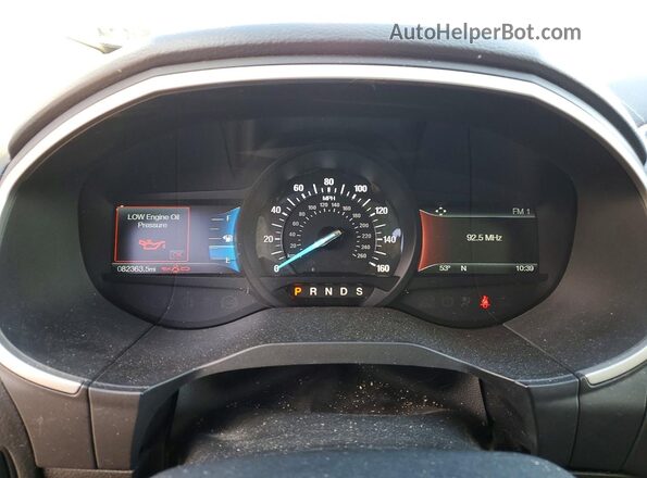 2FMPK4J97JBB53614 2018 FORD EDGE Темно-бордовый Вид щитка приборов
