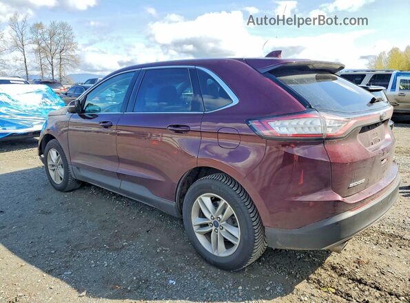 2FMPK4J97JBB53614 2018 FORD EDGE Темно-бордовый Задняя левая четверть