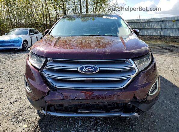2FMPK4J97JBB53614 2018 FORD EDGE Темно-бордовый Вид спереди