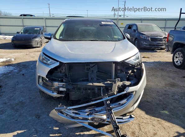 2FMPK4J97KBB39746 2019 FORD EDGE Silver Widok z przodu