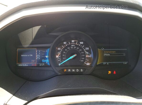2FMPK4J97KBB73797 2019 FORD EDGE Белый Вид щитка приборов