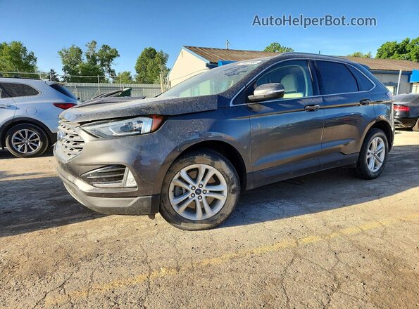 2FMPK4J97KBB89532 2019 FORD EDGE Gray Vista tres cuartos delantera izquierda