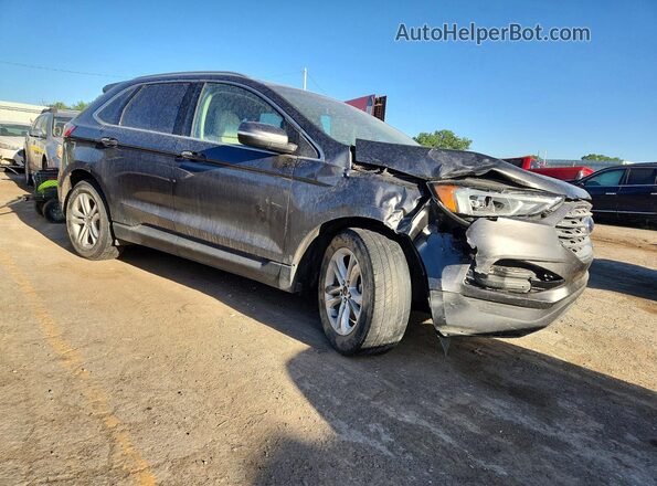 2FMPK4J97KBB89532 2019 FORD EDGE Gray Delantero derecho