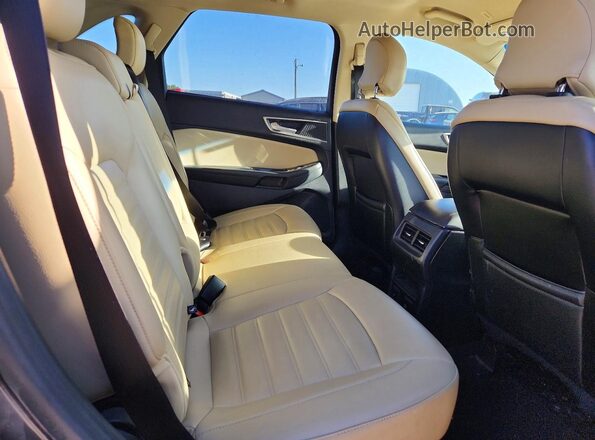 2FMPK4J97KBB89532 2019 FORD EDGE Gray Vista de los asientos traseros