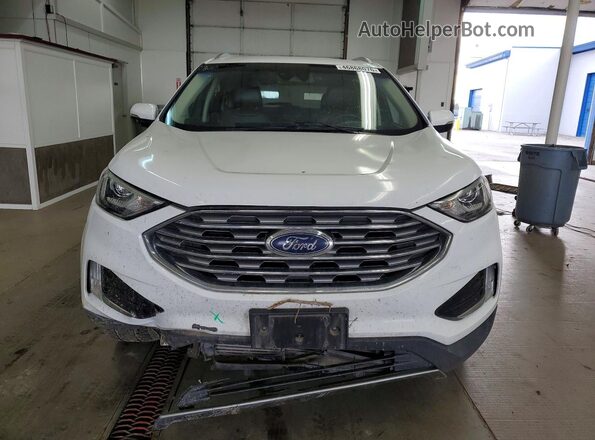 2FMPK4J97KBB90437 2019 FORD EDGE Белый Вид спереди