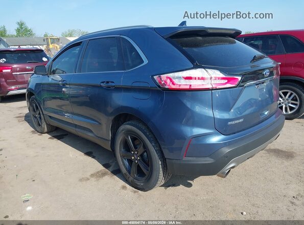 2FMPK4J97KBC45257 2019 FORD EDGE Синий Задняя левая четверть