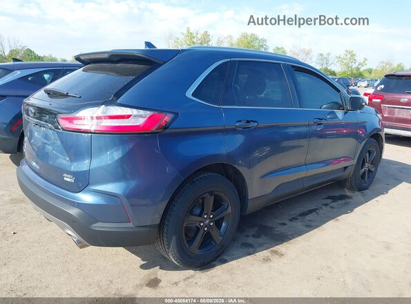 2FMPK4J97KBC45257 2019 FORD EDGE Синий Задняя правая четверть