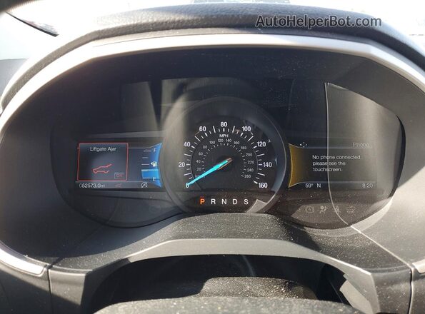 2FMPK4J97LBA07054 2020 FORD EDGE Красный Вид щитка приборов